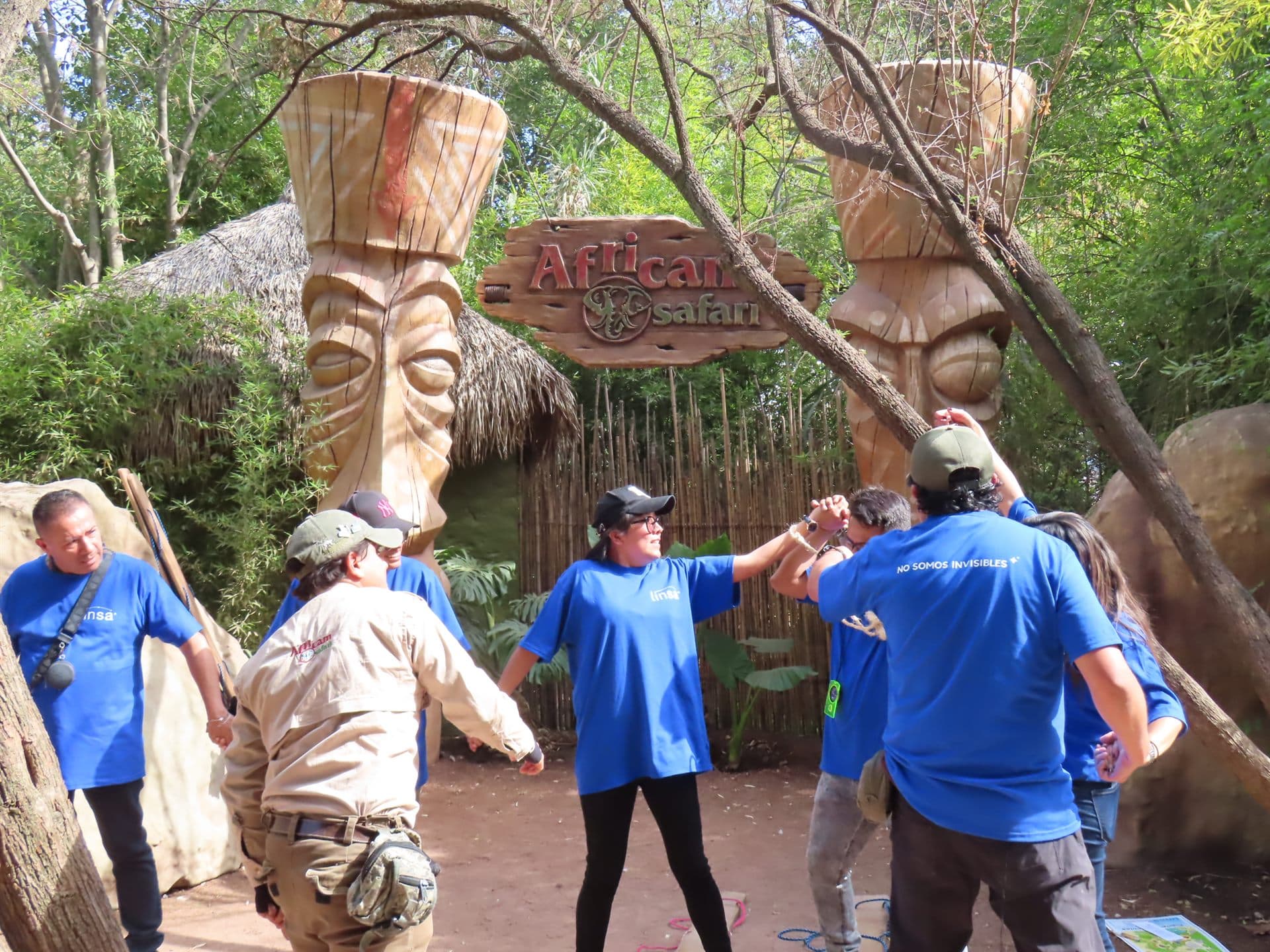 La dinámica frente a las tallas de la Zona de Aventuras