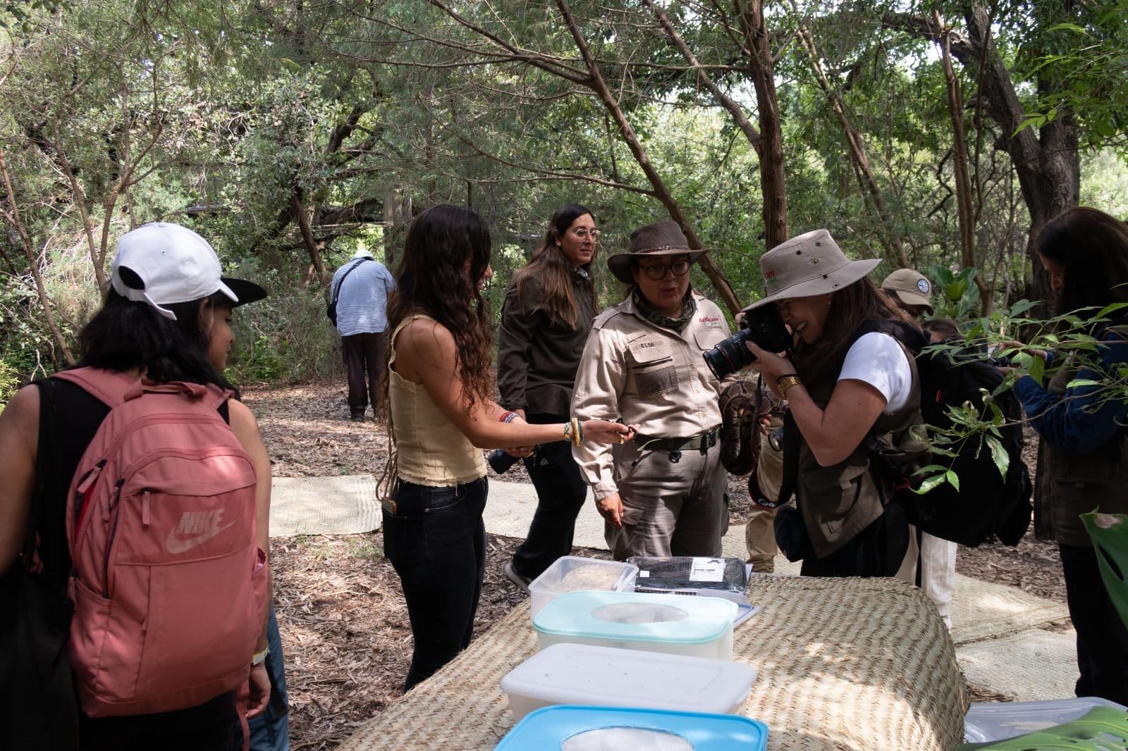 Mesa de trabajo del taller al aire libre